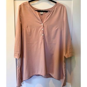 14th & Union Dusty Rose Satin Tunic